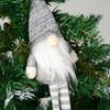 Christmas Gray Elf Dwarf Gnome Beard Ornament Decoration Gift Holiday