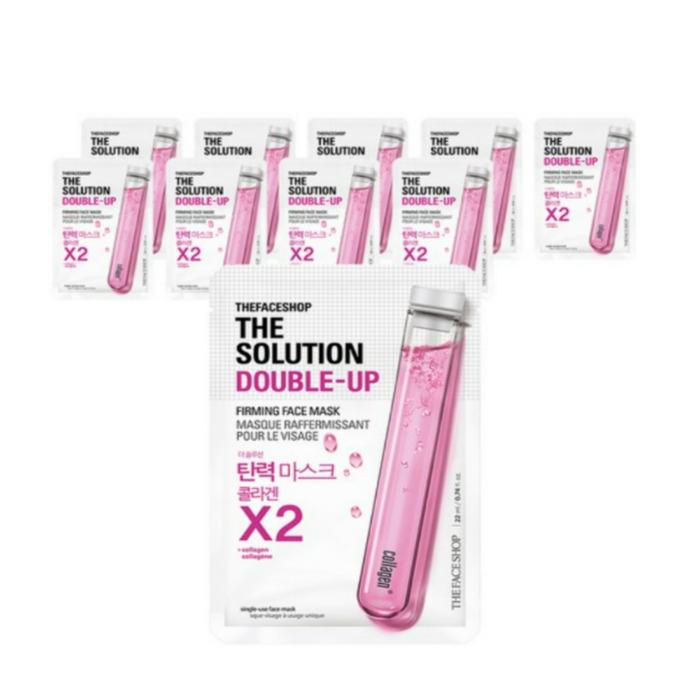 The Face Shop The Solution Double Up Firming Mask Sheet – 10-Pack