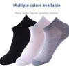5 Pairs  Women's Short Socks Cotton Summer Thin Section of The Trend of Low-top Short Socks Sweat-absorbing Breathable Comfortable Solid Colour Mesh