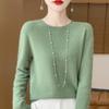 Women Sweater 100% Wool MODERN NEW SAGA Knit Pullover O-neck Thin Spring Autumn Jumpers Female Knit Tops