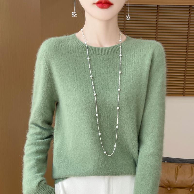 Women Sweater 100% Wool MODERN NEW SAGA Knit Pullover O-neck Thin Spring Autumn Jumpers Female Knit Tops