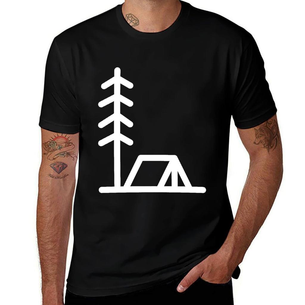 Forest Camping Minimalist Tshirt Urban Casual Loose Fit Tee