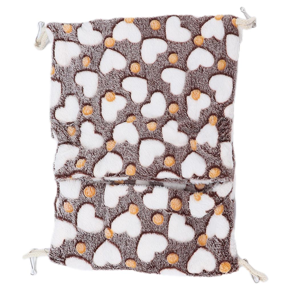 Small Pet Hammock Warm Envelope Hanging Bed Cage with Hooks for Hamsters Rabbits