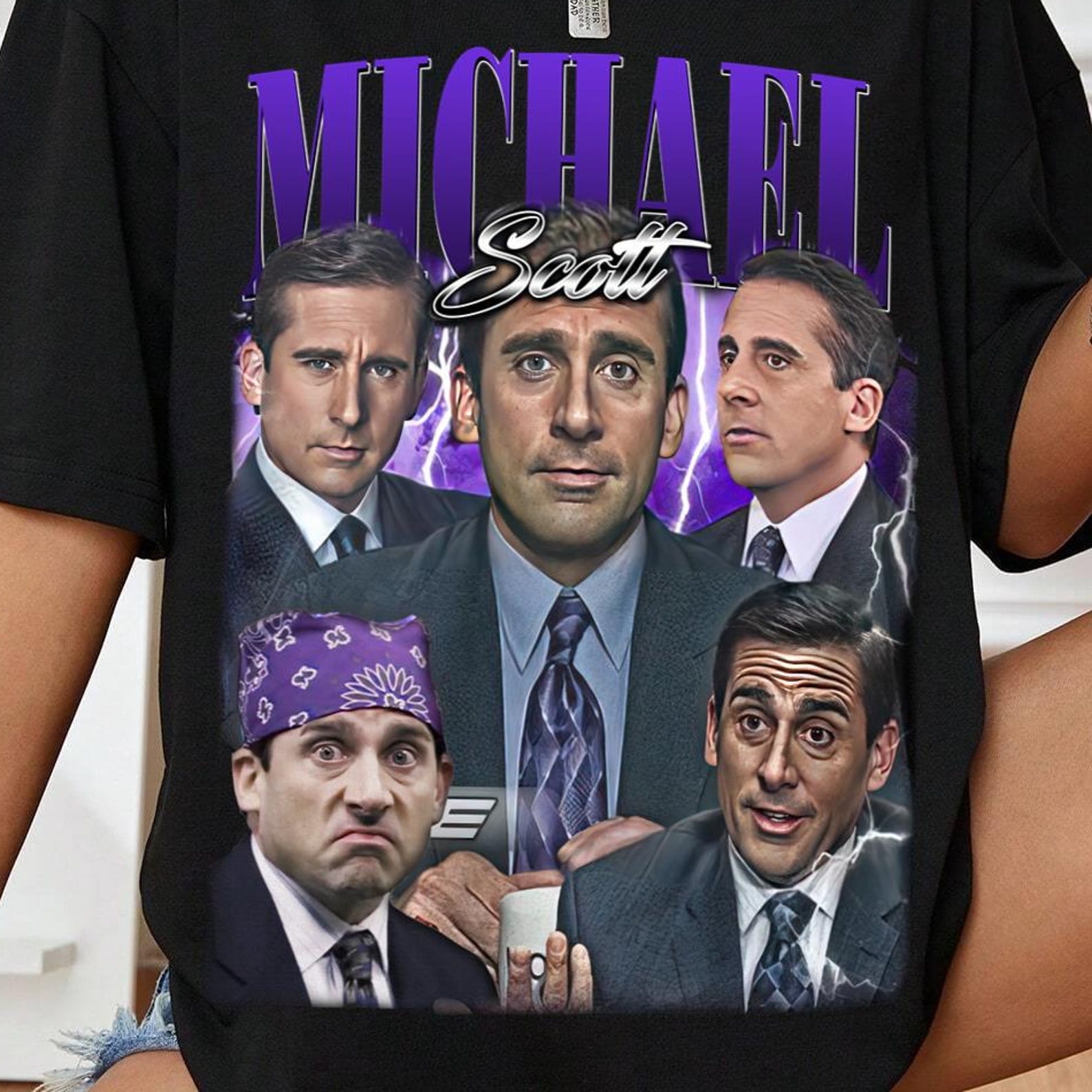 Michael Scott T-Shirt – Vintage The Office Crewneck, Funny TV Show Fan Apparel|............||| 4XL