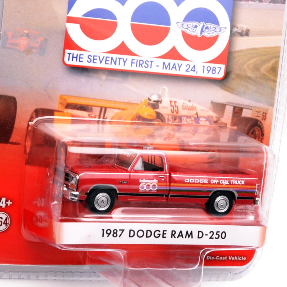 Greenlight 1/64 Scale 1987 Dodge Ram D-250-71st Indianapolis 500 Official Track