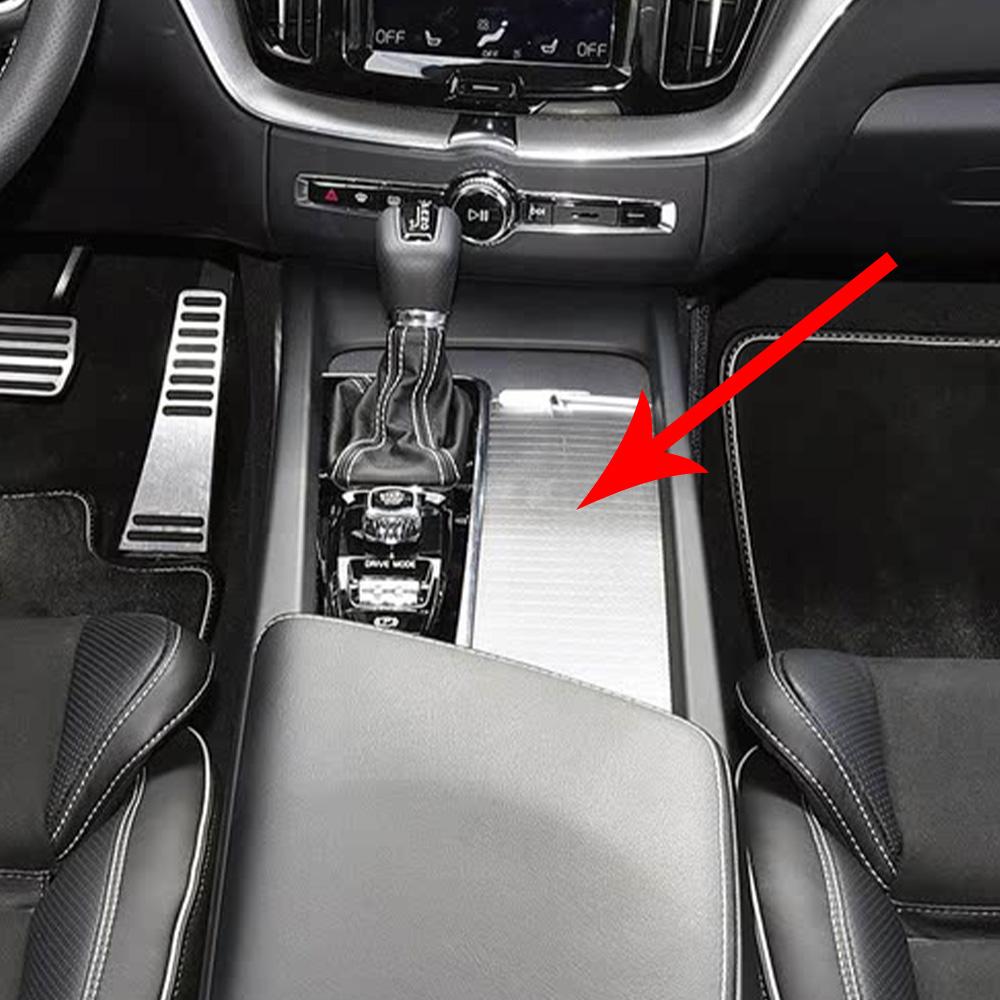 Car Center Console Trim Cover Blind 31469624 For VOLVO XC60 MK2 S60 19-25 B5 T8 Cup Holder Curtain Zipper cover Center Console