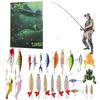 Christmas Countdown Fishing Lure Calendar 24 Grids Fishing Lure Calendar Christmas Countdown 24 Days Countdown Seasonal Decor