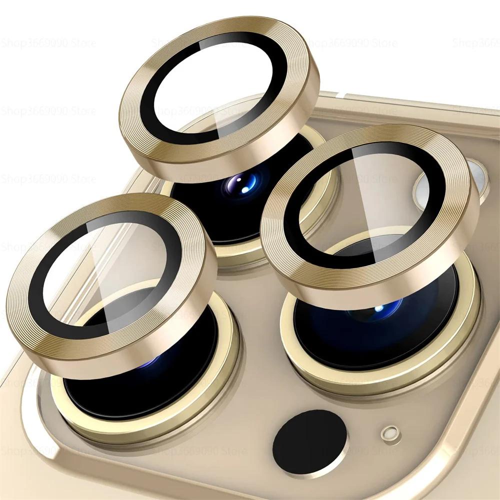 3PCS Camera Lens Protector For iPhone 17 Pro Max 17Pro 17Air Metal Ring Protector Glass For iPhone 14 15 16 ProMax Camera Lens