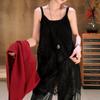V-neck Lace Underskirt Slips Beach Wear Sling Skirt Petticoat Loose Lace Camisole Skirt  Party
