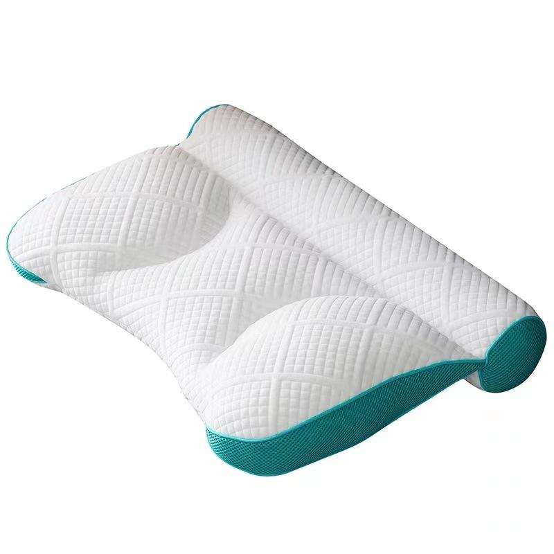 Cervical Pillow Orthopedic Cervical Pillow Core Home Sleep Low Pillow Student Double Knitted Anti-traction Pillow Core