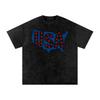 USA Snow Washed Oversized Cotton T-Shirt and Kids Shirt