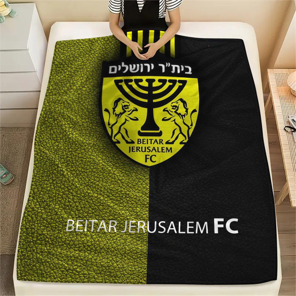 Beitar Jerusalem Football Club Flannel Blanket, High quality Comfortable for All Seasons, Home Decor, Warmth and Comfort