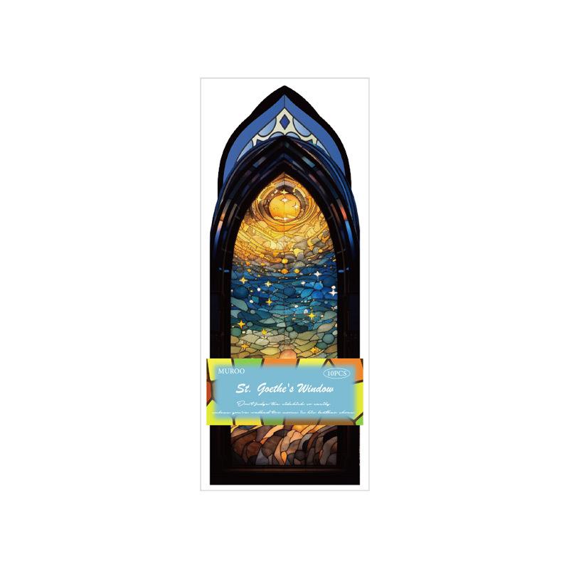 Bookmark PVC Shengge De Window Student Reading Label Card Hot Stamping Book Clip Scrapbook Decoration