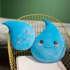 Blaues Cartoon-Wassertropfen-Plüschtier Weiches Heimsofa-Kissen Wurfkissen Beruhigende Wassertropfen-Puppe Perfektes Geschenk für Kinder