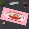 Musemat med jordbærkake-print, for tastaturunderlag, laptop PC-matte for kontor og hjemmebruk, skrivebordsdekorasjon, perfekt bursdagsgave til gamere