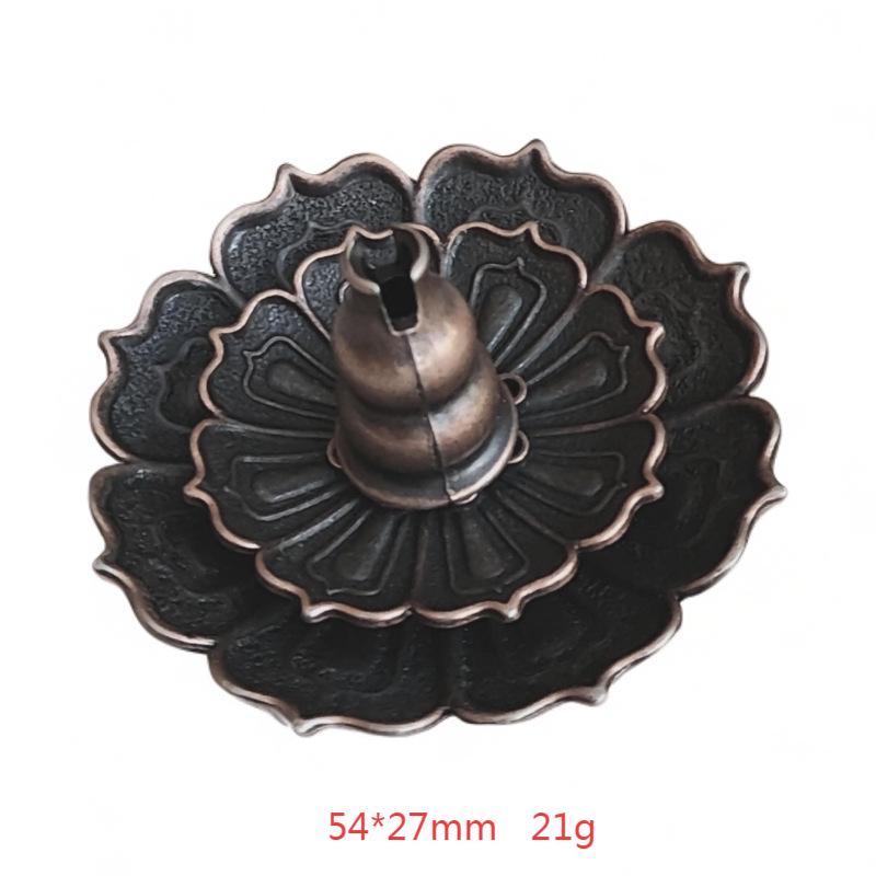 Lotus Alloy Multi-Hole Incense Holder and Burner for Aromatherapy