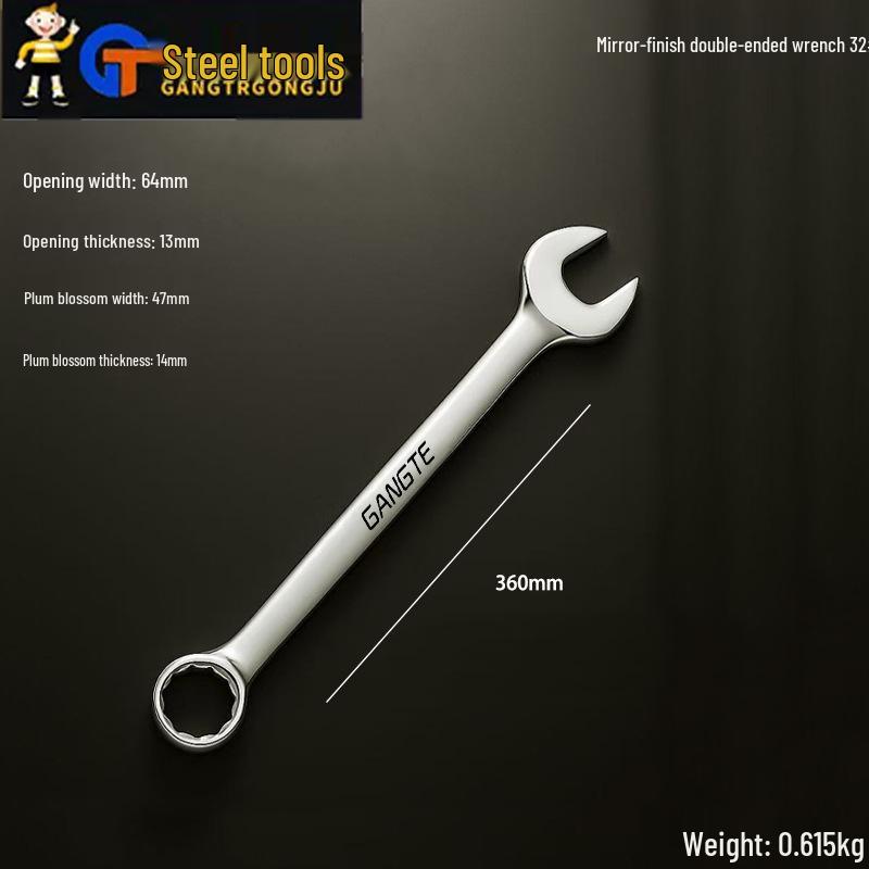 Steel Auto Repair Double Head Box Wrench