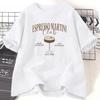 Cocktail and Social Espresso Martini Club T-Shirt Funny Drinking Martini Lover T-Shirt Casual Short Sleeve O Neck Graphic Y2K