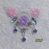 Self-Adhesive Children's Colorful Eyebrow Stickers for Stage Performance and Princess Makeup with Ancient Costume Style Tassels.