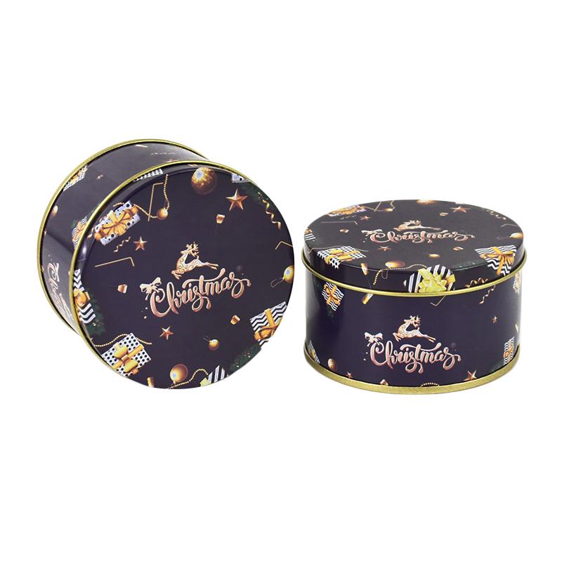 1/4/6Pcs Christmas Gift Box Metal Tin Candy Cookie Packaging Box Containers Kids New Year Gift Decor Xmas Party Supplies Navidad