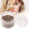1000pcs 3mm X 2mm Silicone Micro Links Rings Beads Hair Extension ToolLight Brown