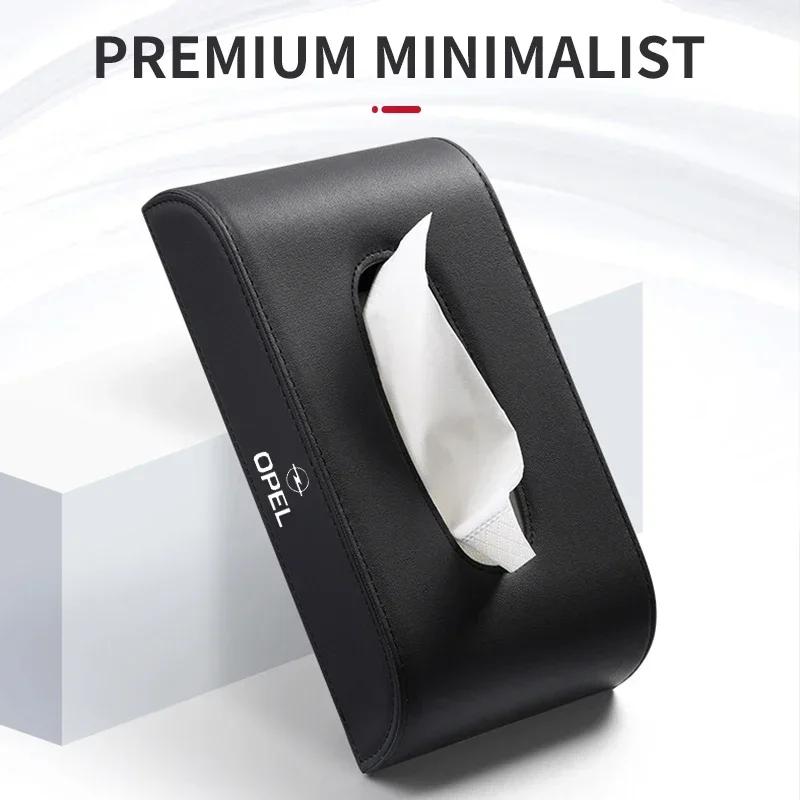 1pc Leather Supplies Seat-type Center Console Car Tissue Box For Opel Astra Insignia Mokka Zafira Corsa Vectra Antara Meriva FG8