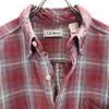 L.L.Bean 70s 80s Made in USA Check Pattern Long sleeve Button down shirt Men's Used