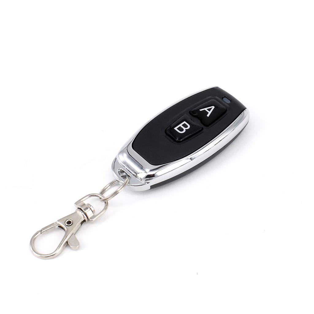 Opener Transmitter+Receiver Learning Code(1527) Gate Garage ABS 2CH 433MHz Relay Wireless Remote Control Switch