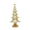 Gold-Painted Christmas Tree Ornaments, Snow Scene Tree Home Decoration Crafts Desktop Christmas Atmosphere Gift Christmas Decoration Desktop Ornaments