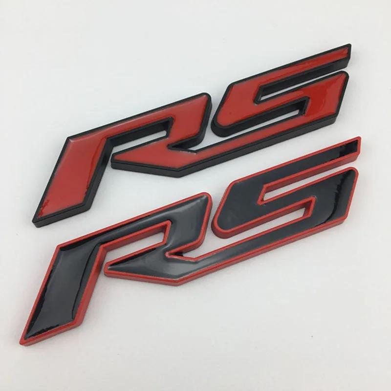 Car 3d Metal Stikcer Rs Emblem Letters Car Badge Trunk Decal For Chevrolet Chevy Blazer Onix Sonic Rs Car Stikcer Accessories FJ3