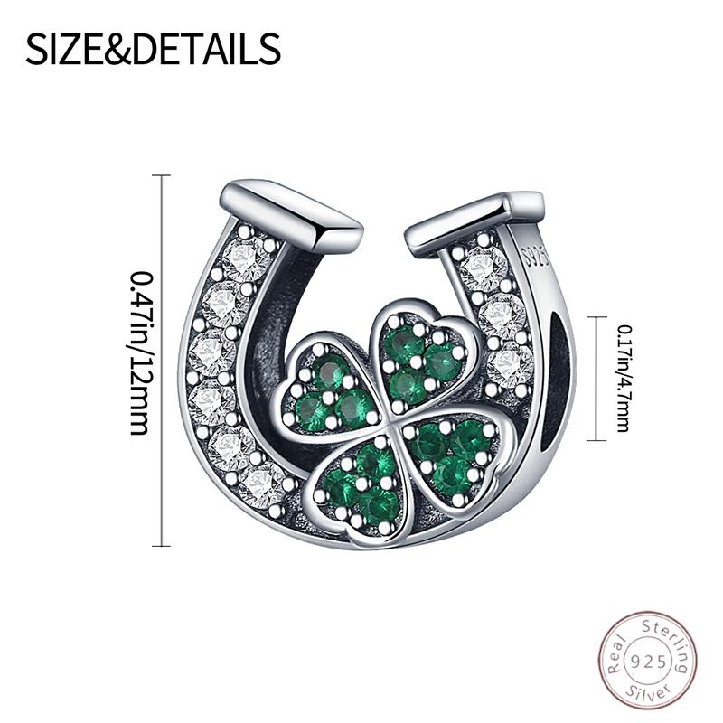 100% Copper Four Leaf Clover Charm Beads 3Mm Diy Holiday Fine Jewelry Gift Making