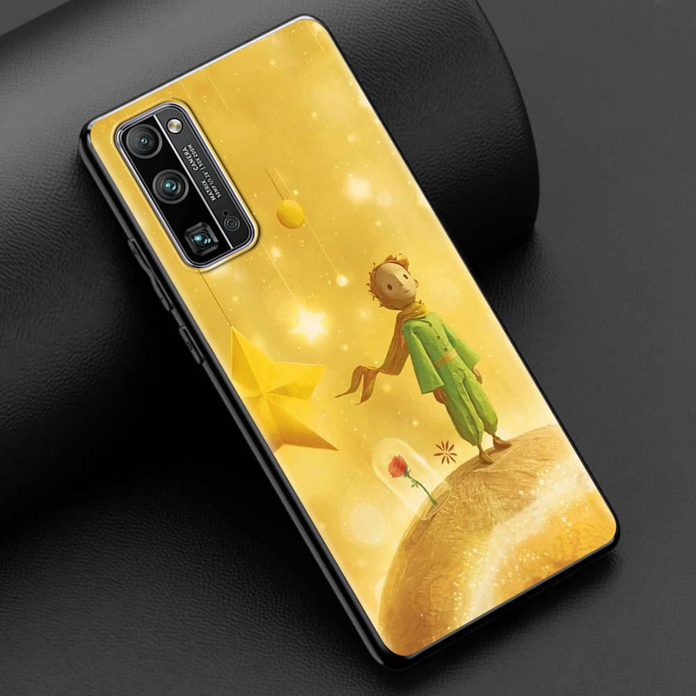 

Чехол для мобильного телефона Honor 8S 20 10 8X 10 9 10i 20i 7X 8A Pro 9X для Huawei P30 P40 Lite, черный мягкий чехол с изображением маленького принца лисы Honor 7X