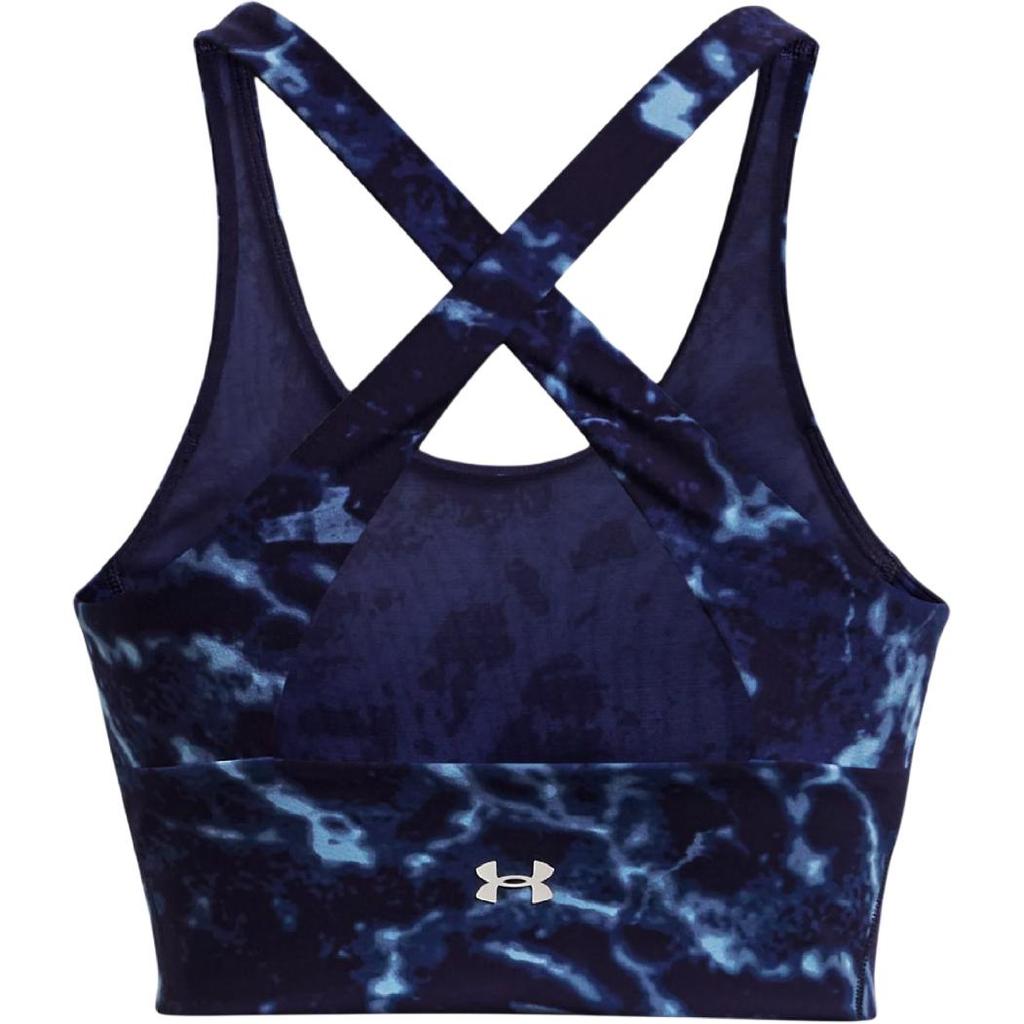 Under Armour Rock Print Short Tank Top Medium Intensity Women Tops Blue 1380858-410