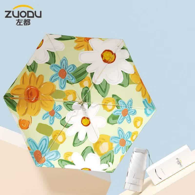 ZUODU Mini Portable UV Protection Folding Umbrella