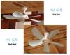Compact Silent Ceiling Fan for Dorms and Bedrooms