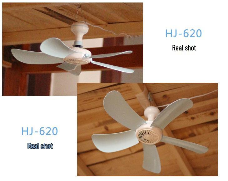 Compact Silent Ceiling Fan for Dorms and Bedrooms