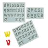 3D Letter Number Silicone Fondant Molds Chocolate Cake Molds Cake Decorating DIY Tools Jelly Cookies Baking Printing Mould