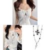 Kawaii Y2k Gothic Cross Layered Necklace With Titanium Steel Chain For Women And Men