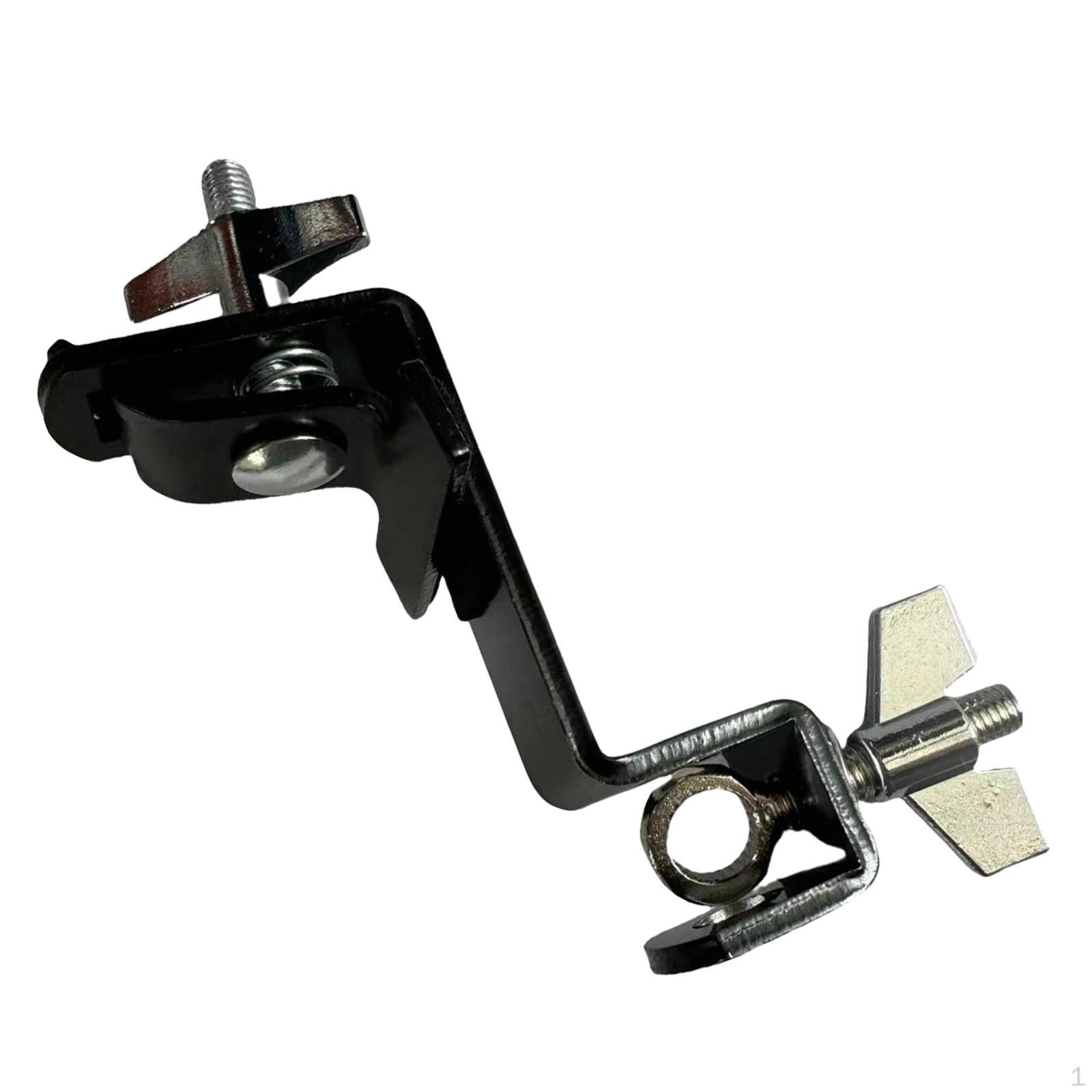 

Зажимной кронштейн Держатель коровьего колокольчика Подставка для коровьих колокольчиков Регулируемый перкуссионный большой барабан Cowbell Holder Clamp