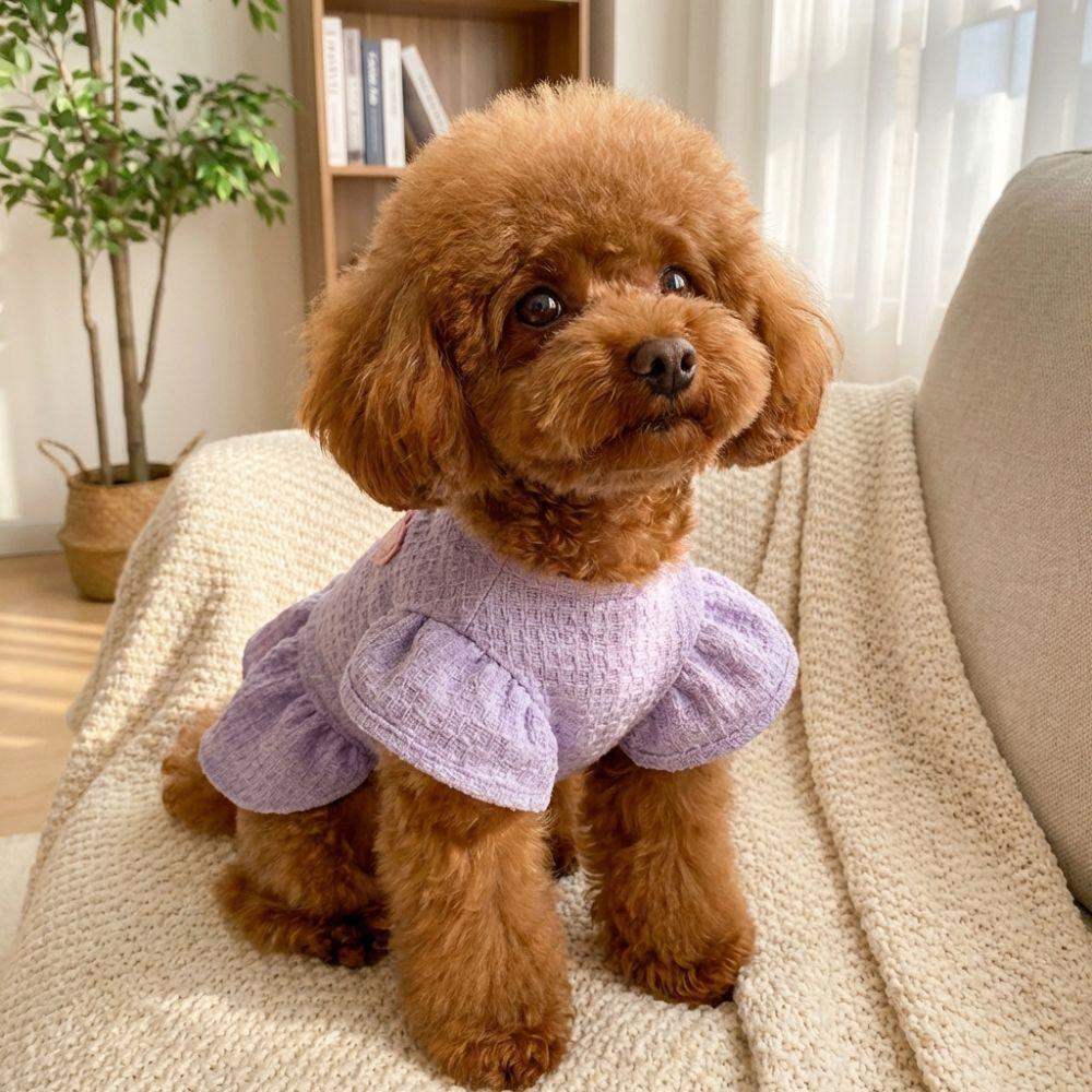 Flying Sleeve Pet Cake Skirt Breathable Mesh Princess Apparel Fashion Dog Costume  Daily Wear