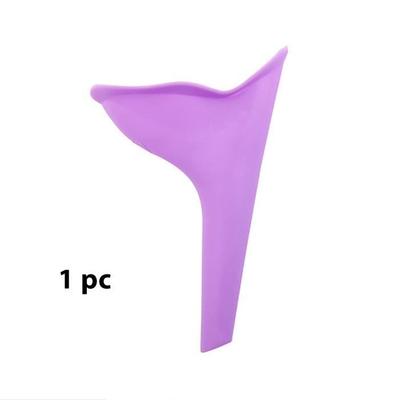 Color Purple 1 Pc Women's Urinal, Outdoor Travel, Camping, Portable Urinal for Women, Silicone S
