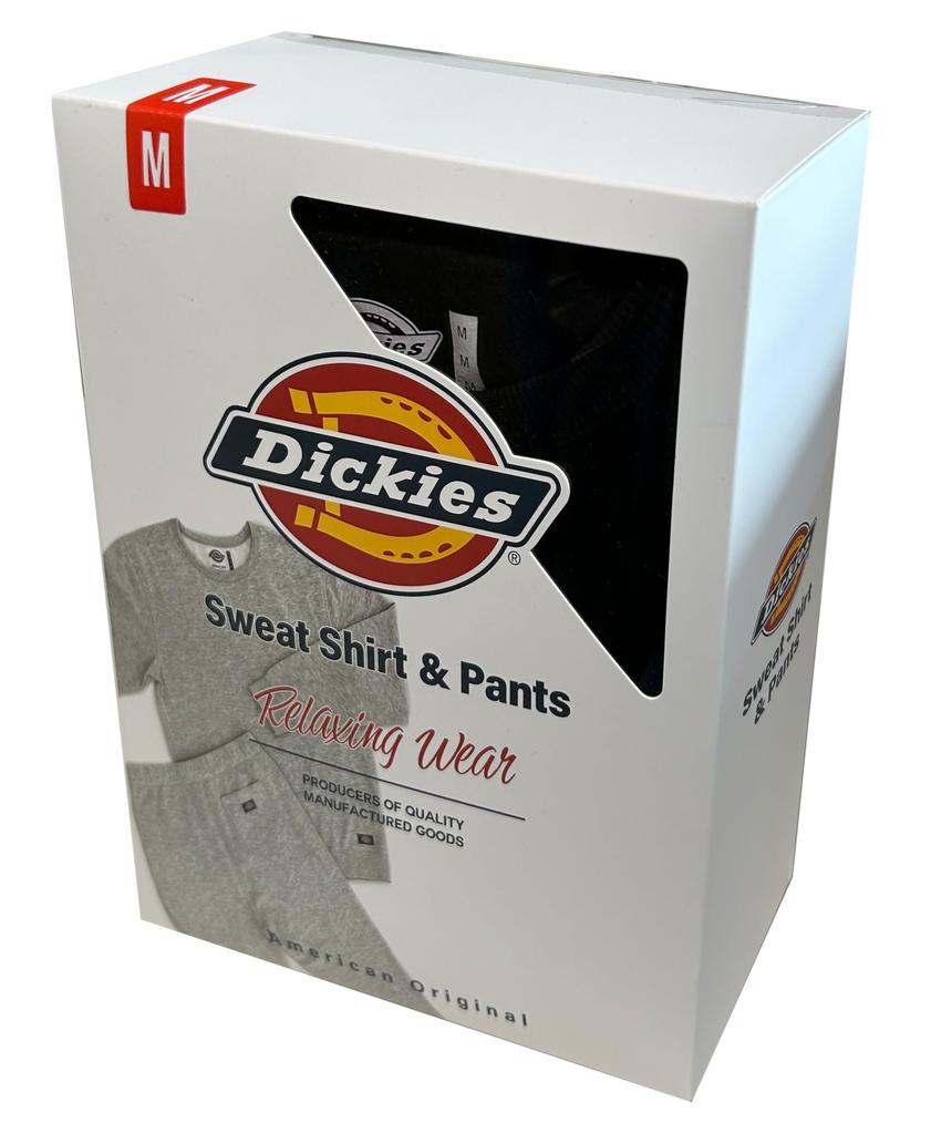 Dickies Sweatshirt Top and Bottom Fleece M Set, Loungewear, Men's Sweatshirt, Lining, Warm, Plain, Simple, Black,