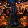 Multi-color Costume Cape Shiny Hooded Cape Iridescent Full Length Cloak Sparkly Unisex Elegant Flowing Cloak for Halloween Masquerade Party