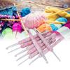 8pcs Crochet Hook Set Printing Aluminum Handcraft   Colorful Crochet Hook Ergonomic Knitting Hook for Knitters for Sewing