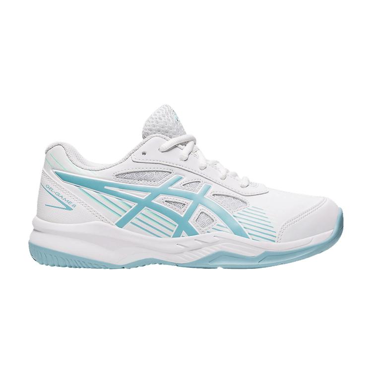 

ASICS Gel Game 8 GS White Smoke Blue Kids Sneakers 1044A025-106