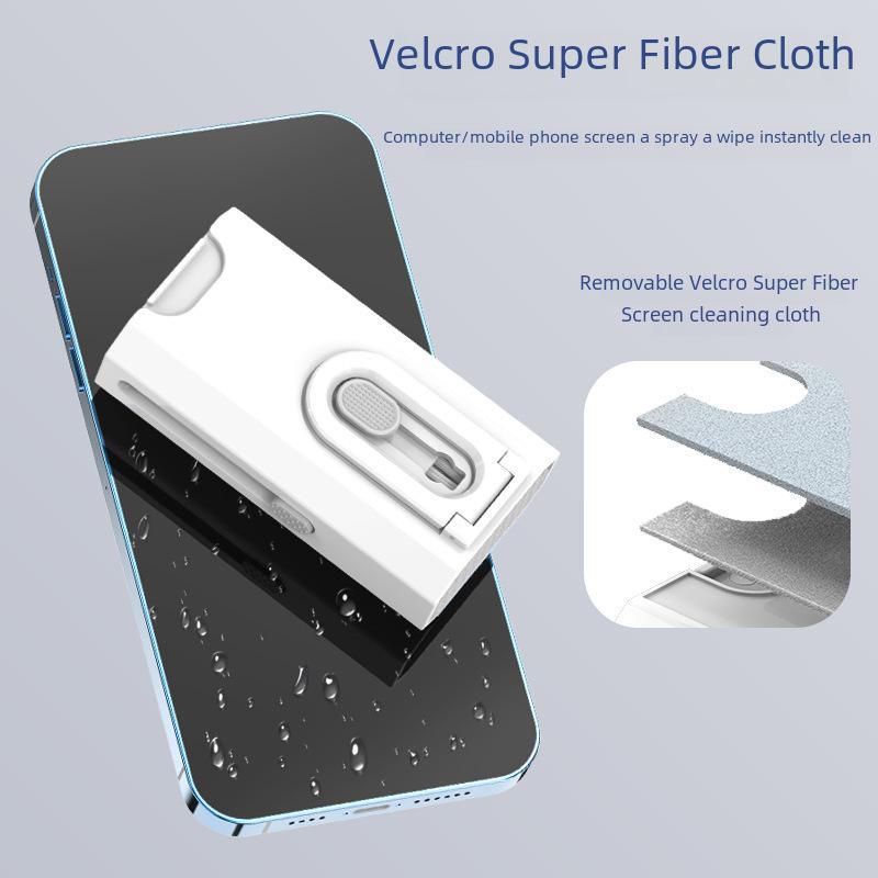 Kit di pulizia per dispositivi: Pulitore per Schermo, Spazzola per Rimuovere la Polvere, Penna per Fessure del Telefono, Detergente per Auricolari, Panno per Notebook
