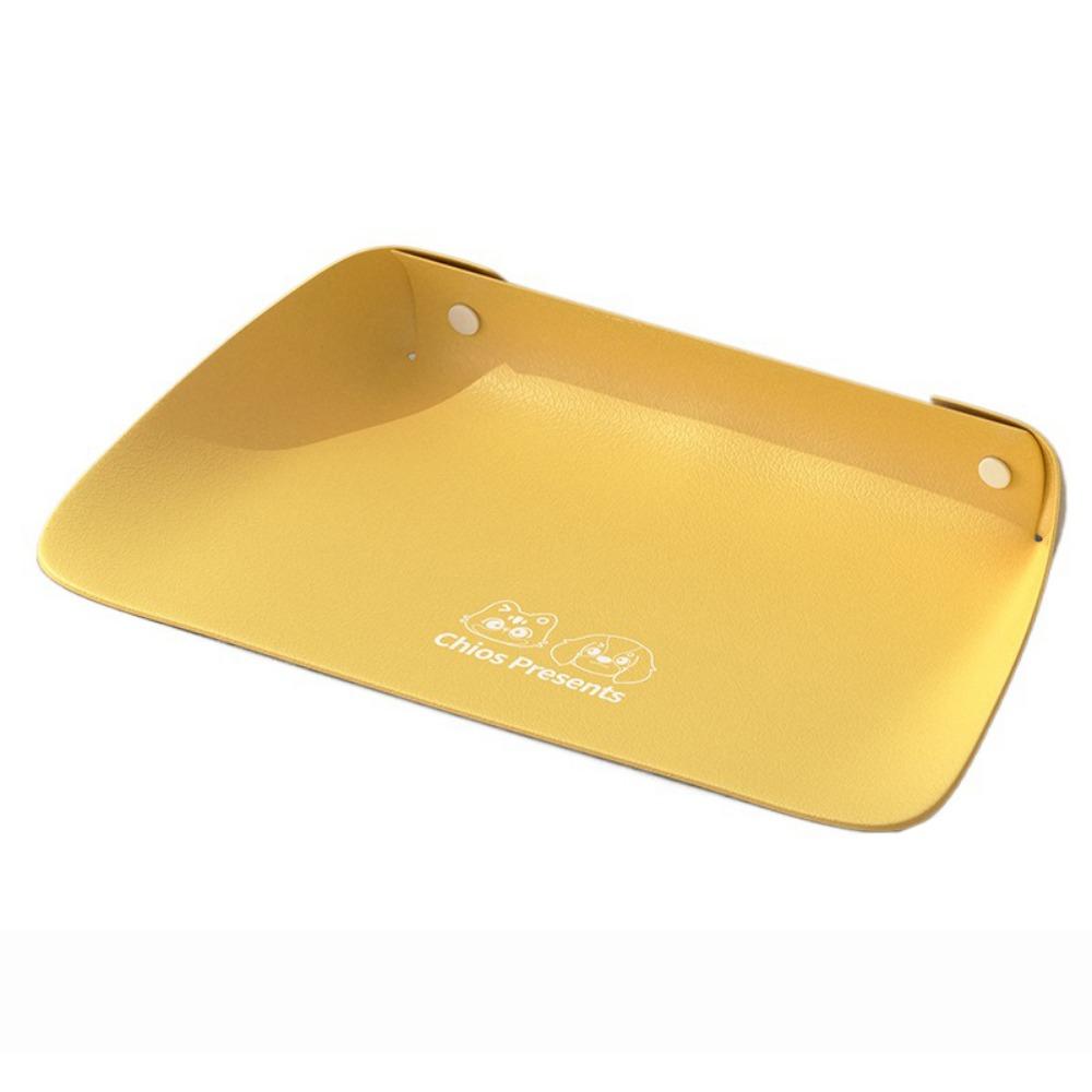 

Водонепроницаемый коврик для питомца против проливания Креативный коврик для корма для собаки Предотвращает проливание еды и воды жёлтый