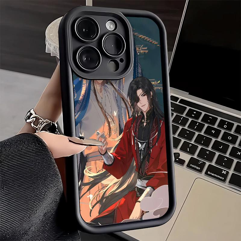 

Heaven Official s Blessing Anime Phone Case for iPhone 16 17 Air 16E 15 Pro Max 14 Plus 13 12 Mini Capa Soft Shell Silicone Fund iPhone16ProMax