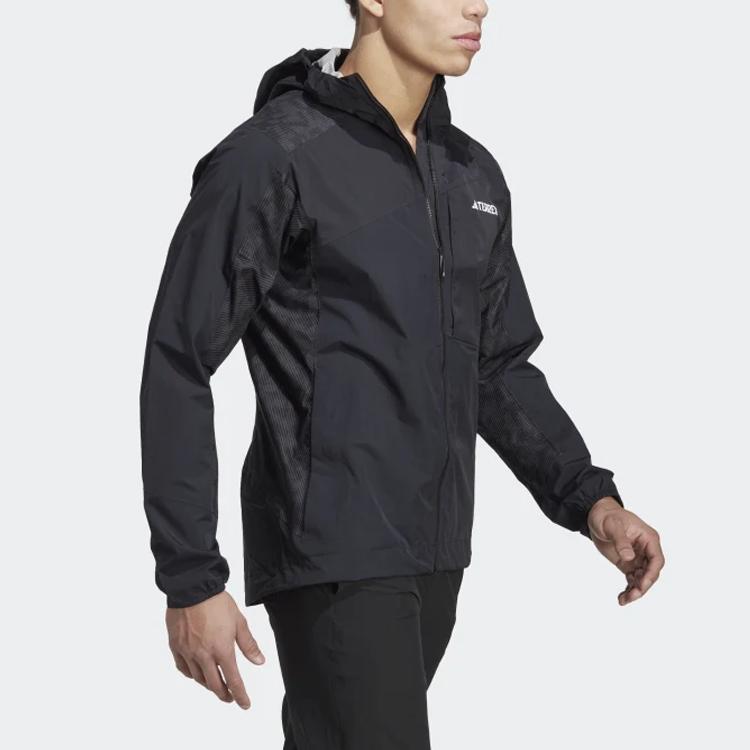 adidas Terrex Xperior Hybrid Rain Jacket Men Outerwear Black HN2912