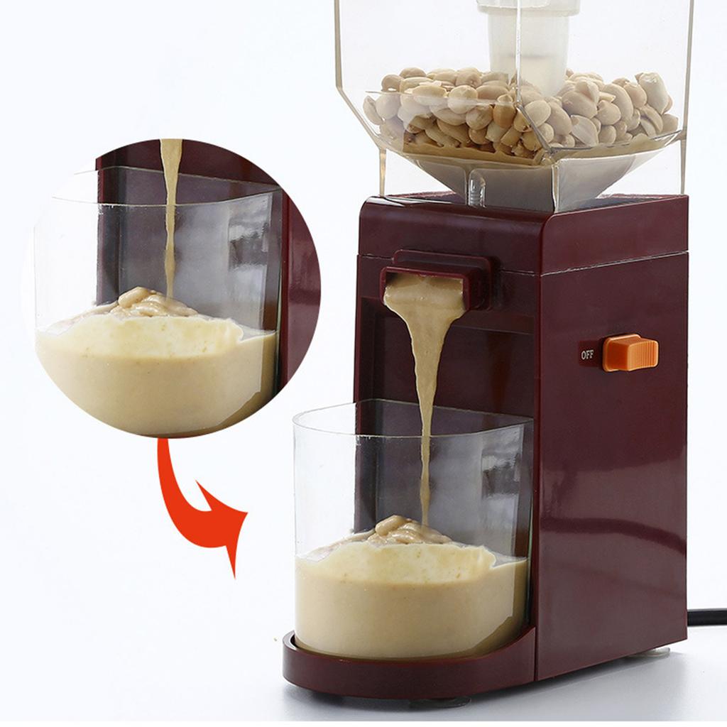 Peanut Butter Maker Machine Electric Large Volume Peanut Butter Machine Nut Grinder for Coffee Almonds Hazelnuts Cereal